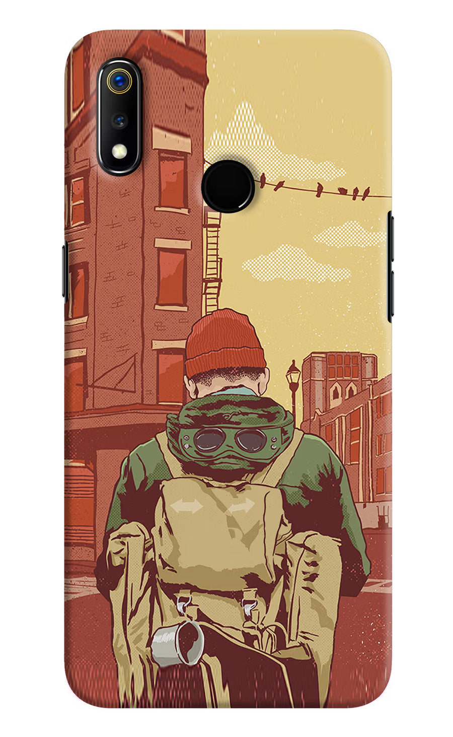 Adventurous Realme 3 Back Cover, Hard case
