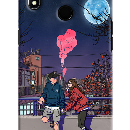 Chilling Couple Realme 3 Hard Case Back Cover by Casekaro