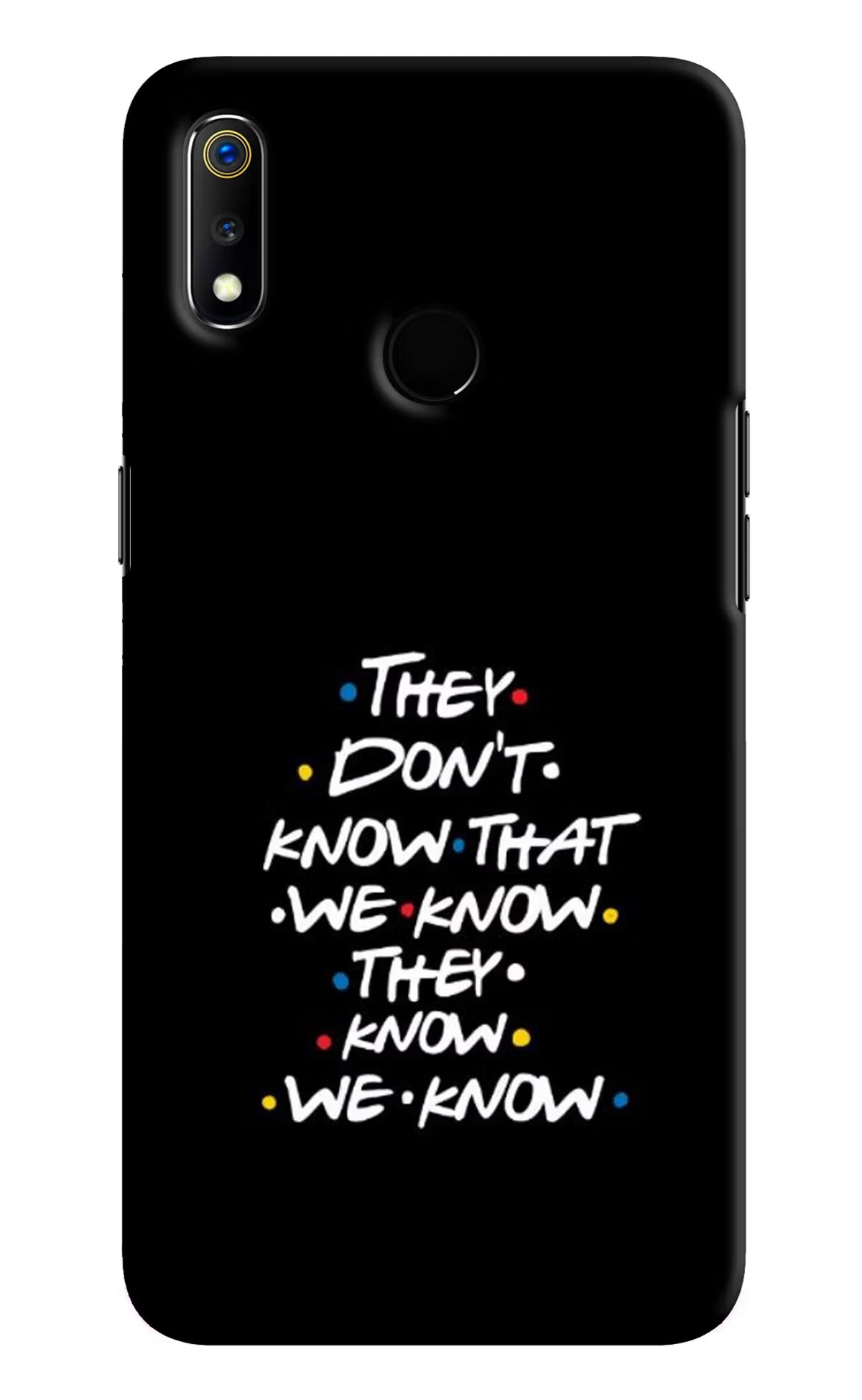 FRIENDS Dialogue Realme 3 Hard Case Back Cover by Casekaro