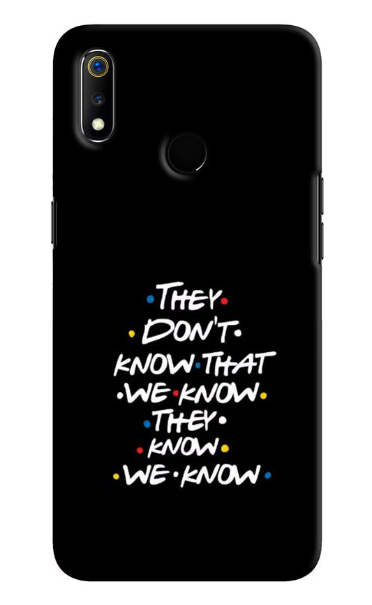 FRIENDS Dialogue Realme 3 Hard Case Back Cover by Casekaro