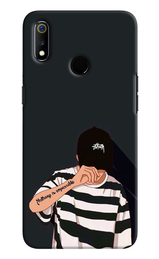 Aesthetic Boy Realme 3 Hard Case Back Cover by Casekaro