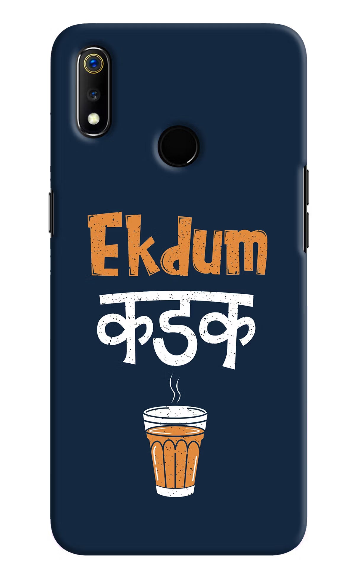 Ekdum Kadak Chai Realme 3 Hard Case Back Cover by Casekaro