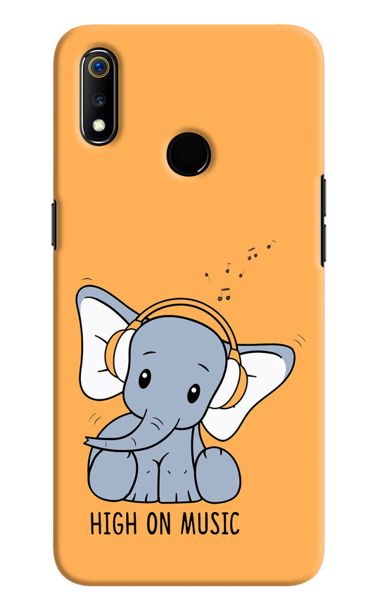 High On Music Realme 3 Hard Case Back Cover by Casekaro