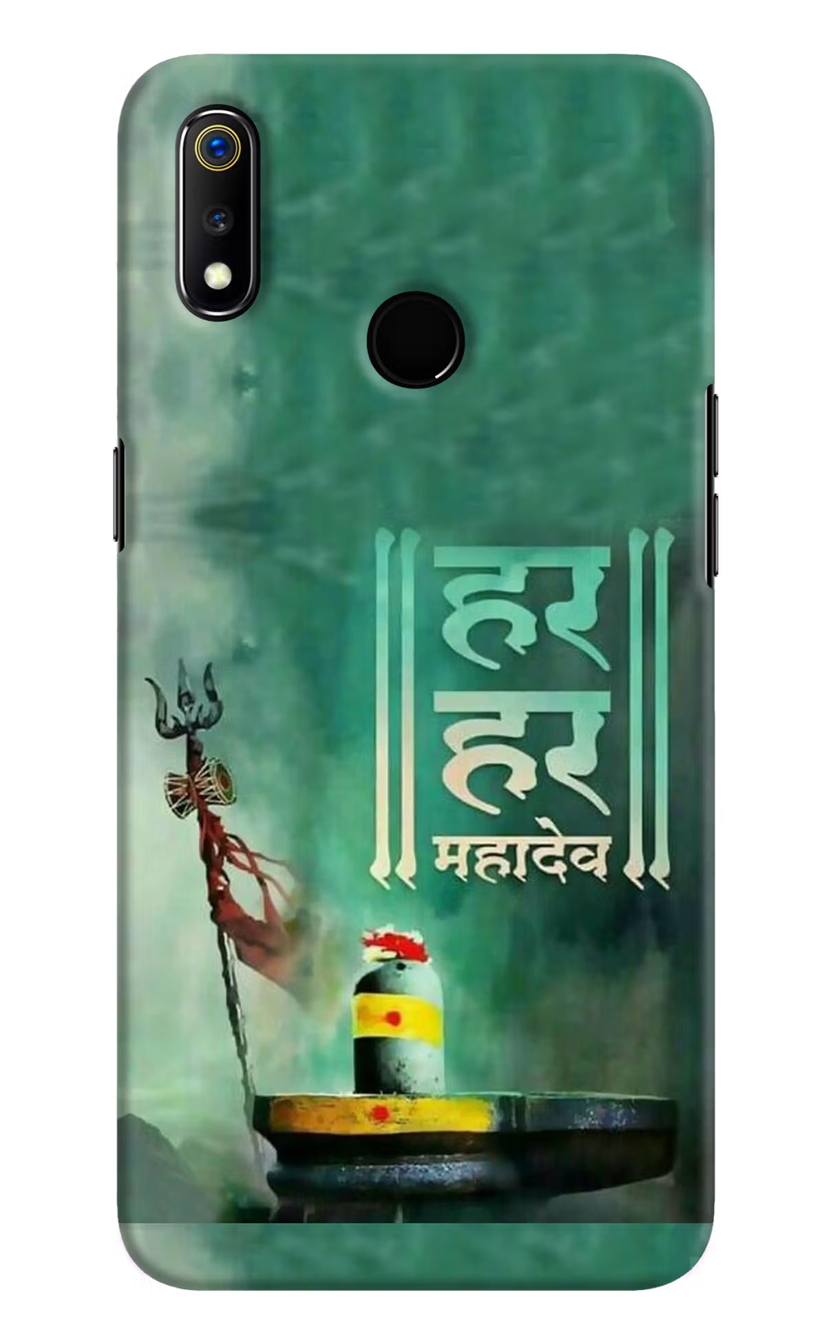 Har Har Mahadev Shivling Realme 3 Hard Case Back Cover by Casekaro