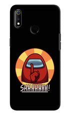 Among Us Shhh! Realme 3 Hard Case Back Cover by Casekaro