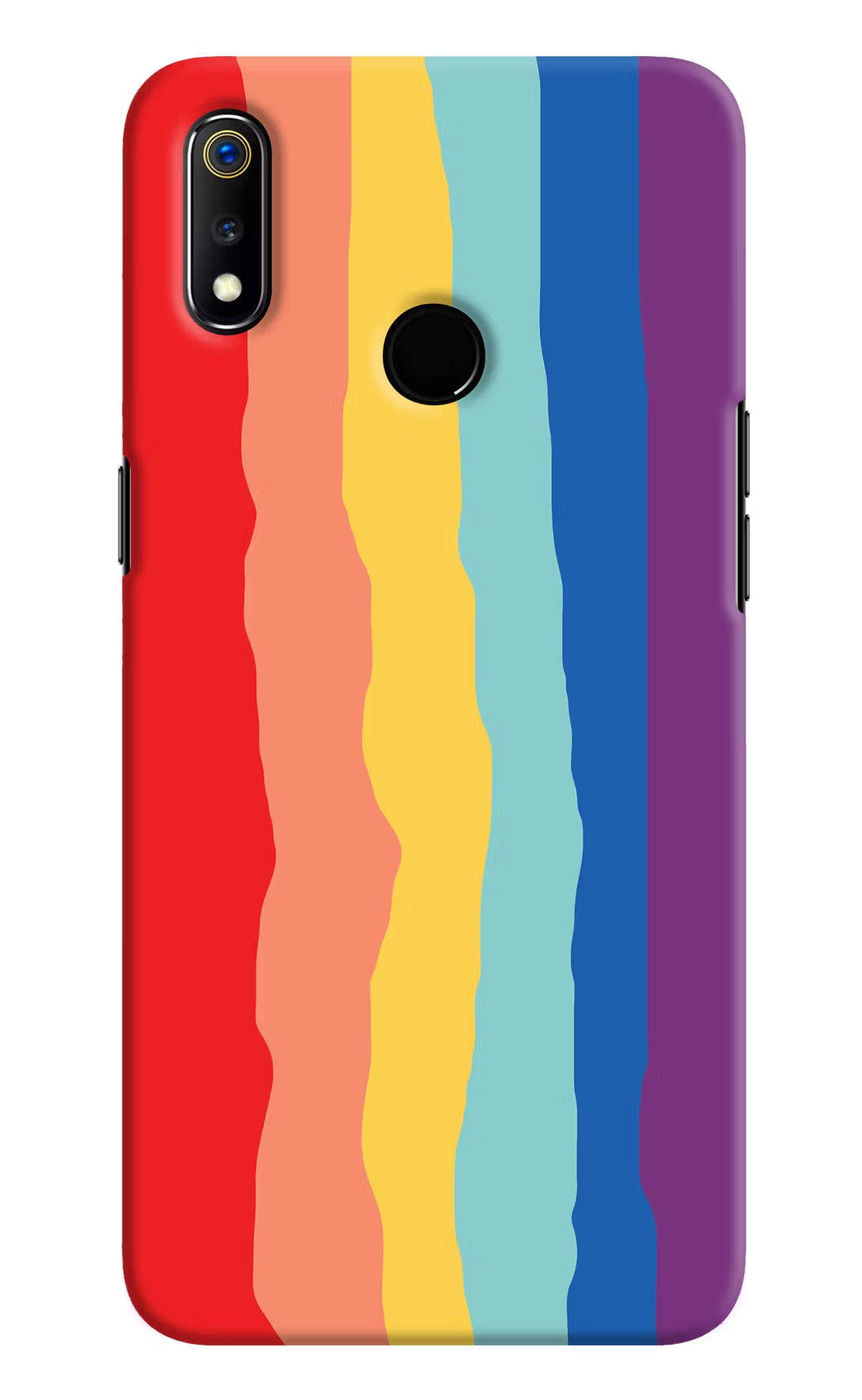 Rainbow Realme 3 Hard Case Back Cover by Casekaro