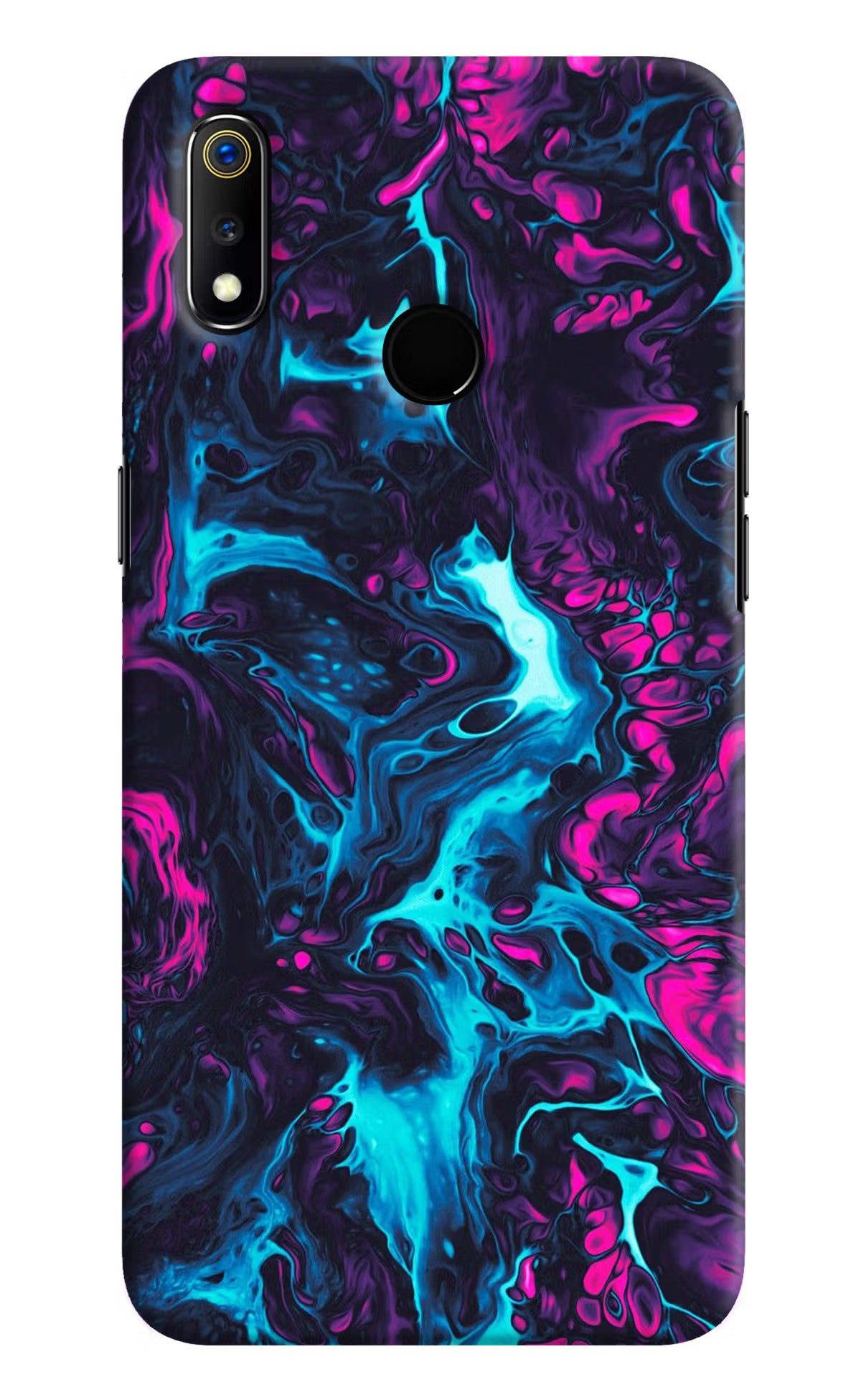 Abstract Realme 3 Hard Case Back Cover by Casekaro