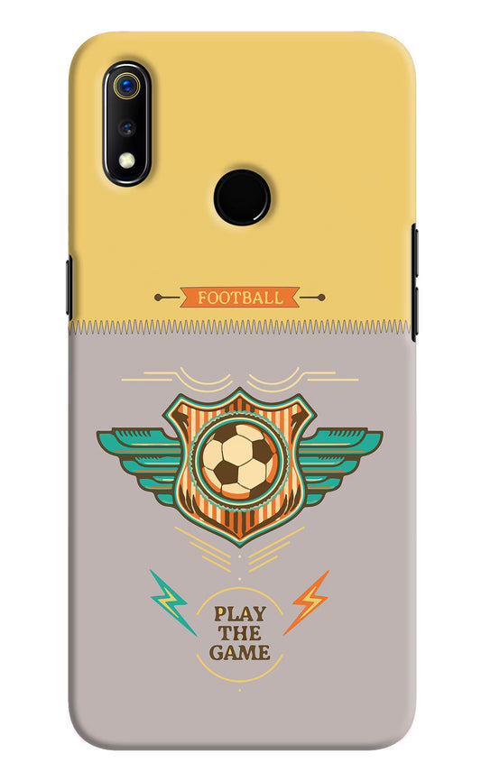 Football Realme 3 Hard Case Back Cover by Casekaro