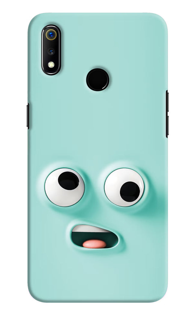 Funny Cartoon Realme 3 Hard Case Back Cover by Casekaro