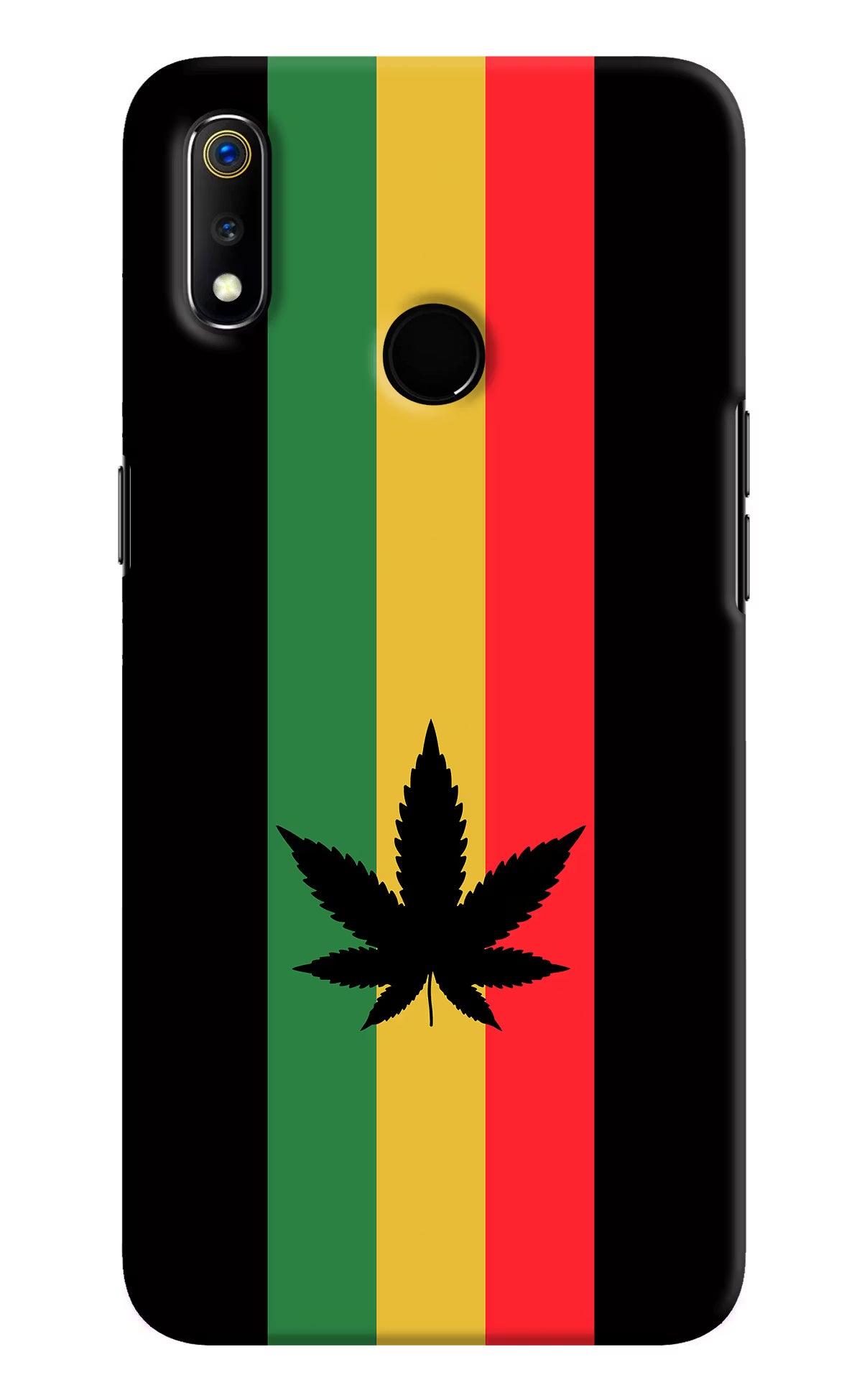 Weed Flag Realme 3 Hard Case Back Cover by Casekaro
