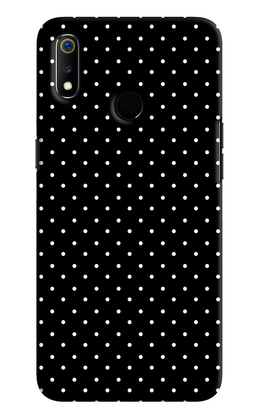 White Dots Realme 3 Back Cover, Hard case