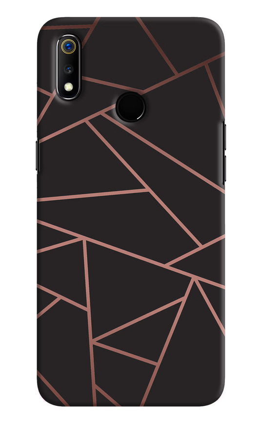 Geometric Pattern Realme 3 Hard Case Back Cover by Casekaro