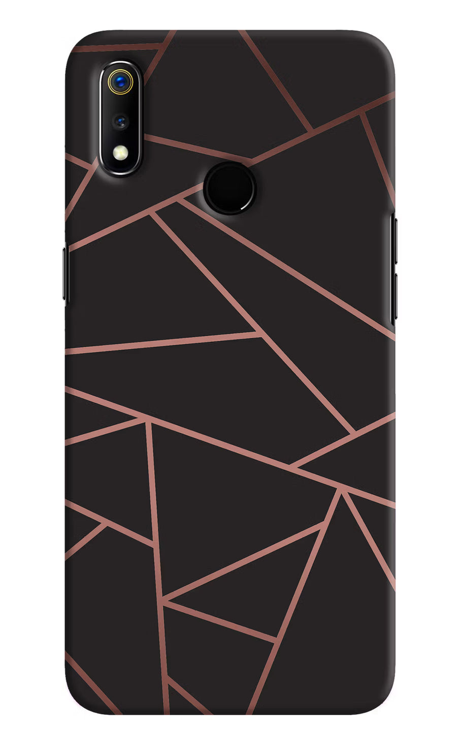 Geometric Pattern Realme 3 Back Cover, Hard case