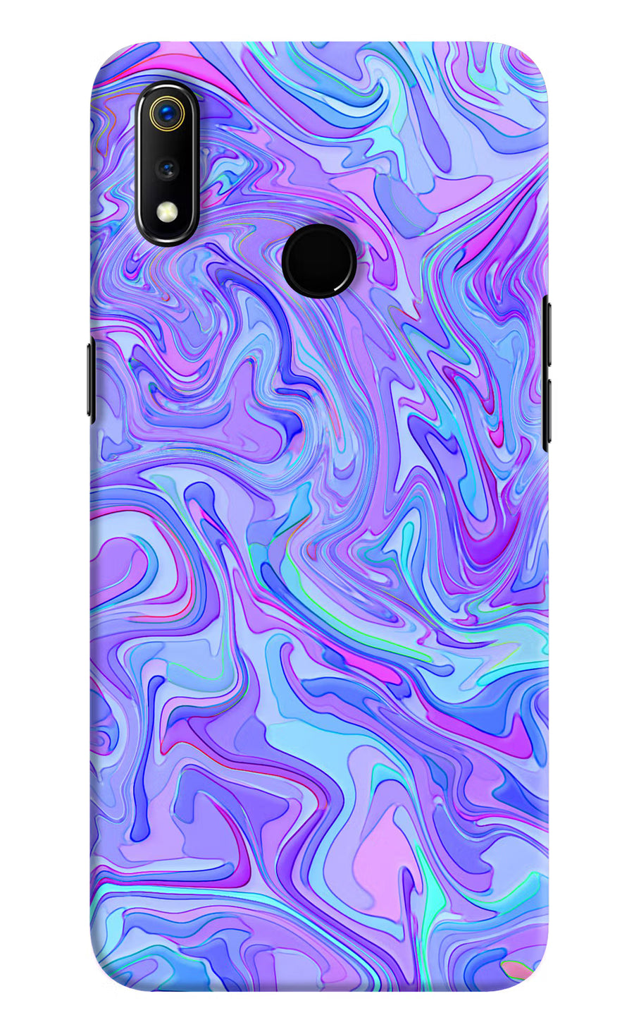 Glitter Realme 3 Back Cover, Hard case