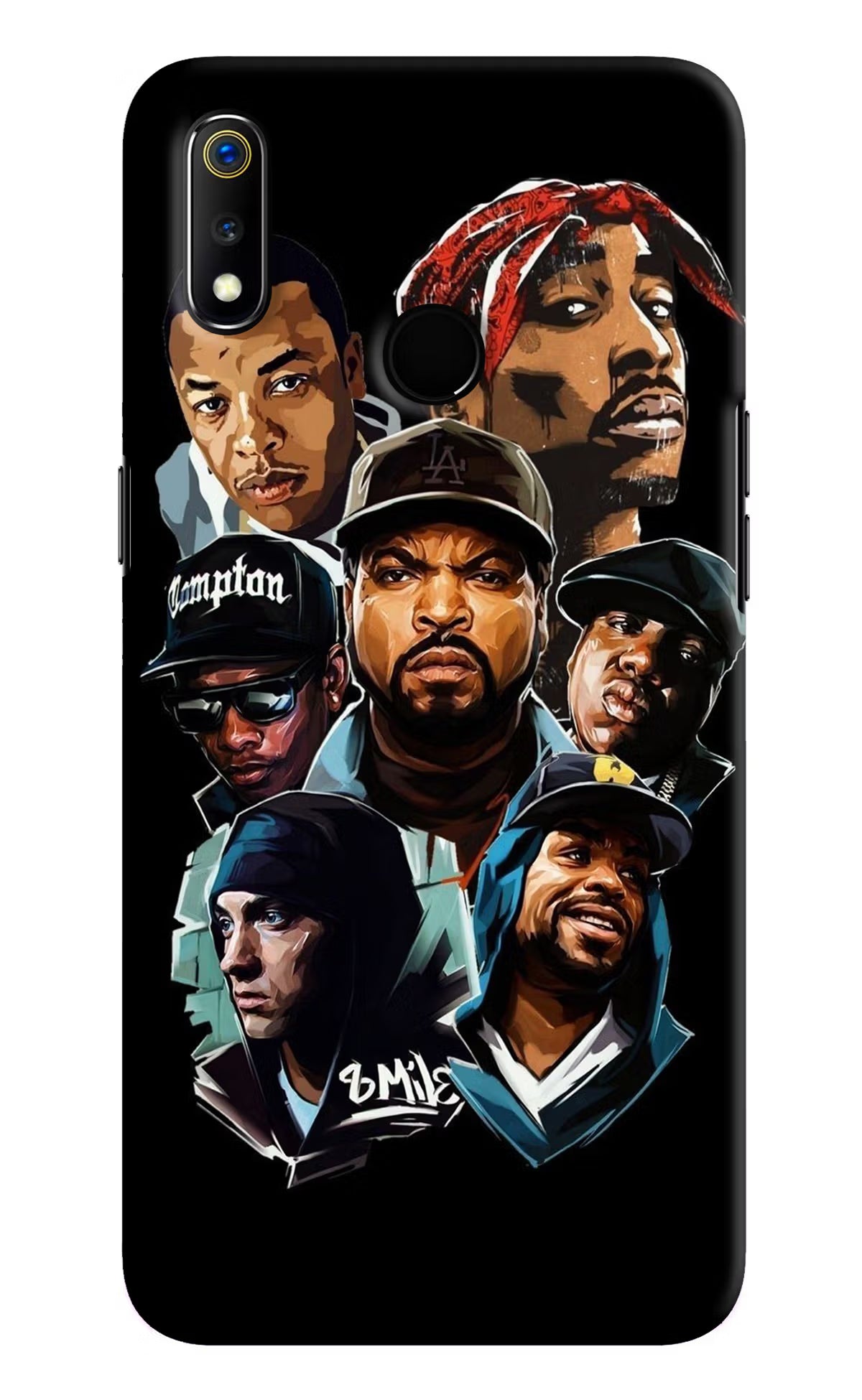 Rappers Realme 3 Hard Case Back Cover by Casekaro