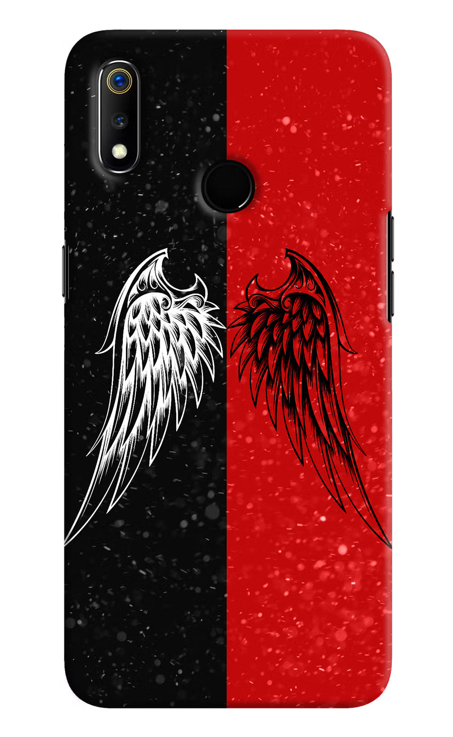 Wings Realme 3 Back Cover, Hard case
