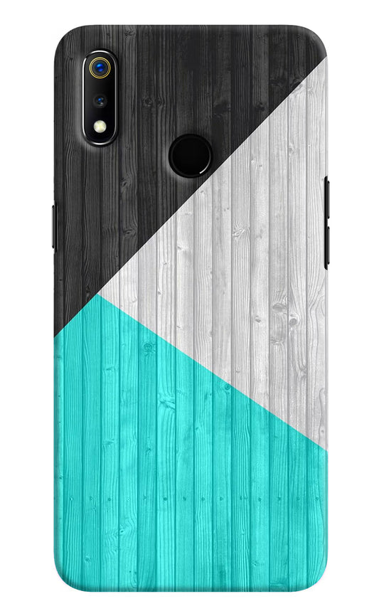 Wooden Abstract Realme 3 Hard Case Back Cover by Casekaro