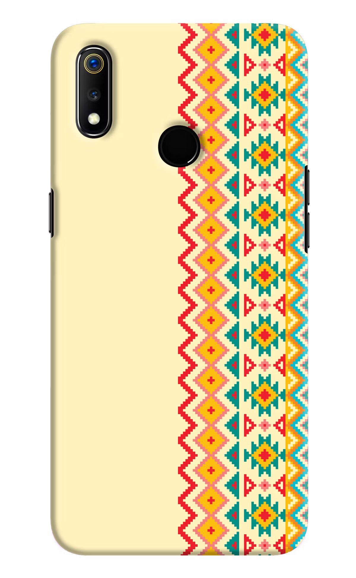 Ethnic Seamless Realme 3 Hard Case Back Cover by Casekaro
