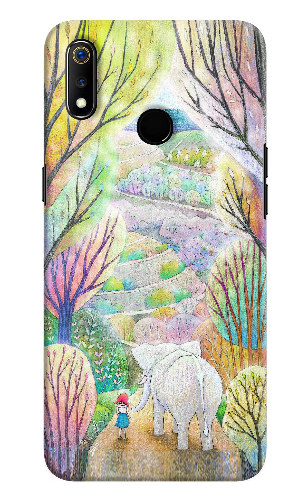 Nature Painting Realme 3 Hard Case Back Cover by Casekaro