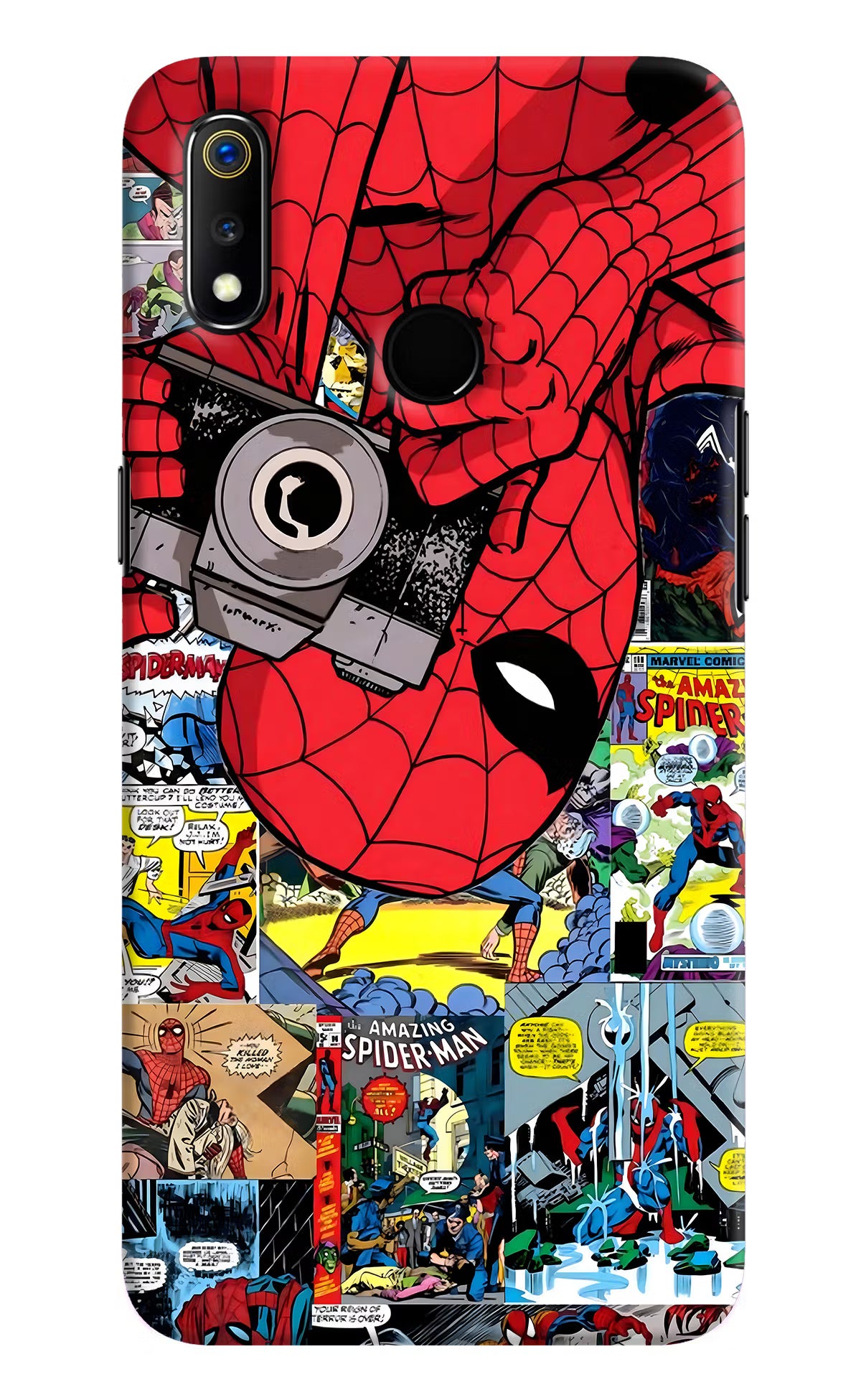 Spider Man Realme 3 Hard Case Back Cover by Casekaro
