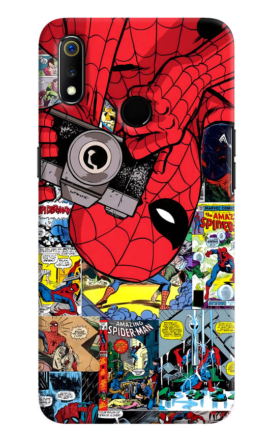 Spider Man Realme 3 Hard Case Back Cover by Casekaro