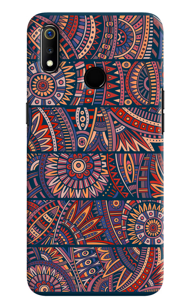 African Culture Design Realme 3 Hard Case Back Cover by Casekaro