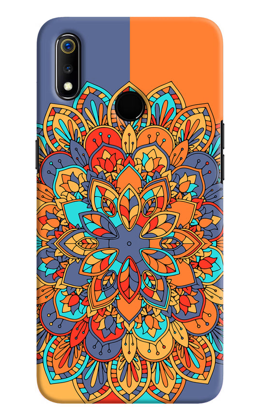 Color Mandala Realme 3 Hard Case Back Cover by Casekaro