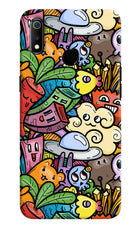 Veggie Doodle Realme 3 Hard Case Back Cover by Casekaro