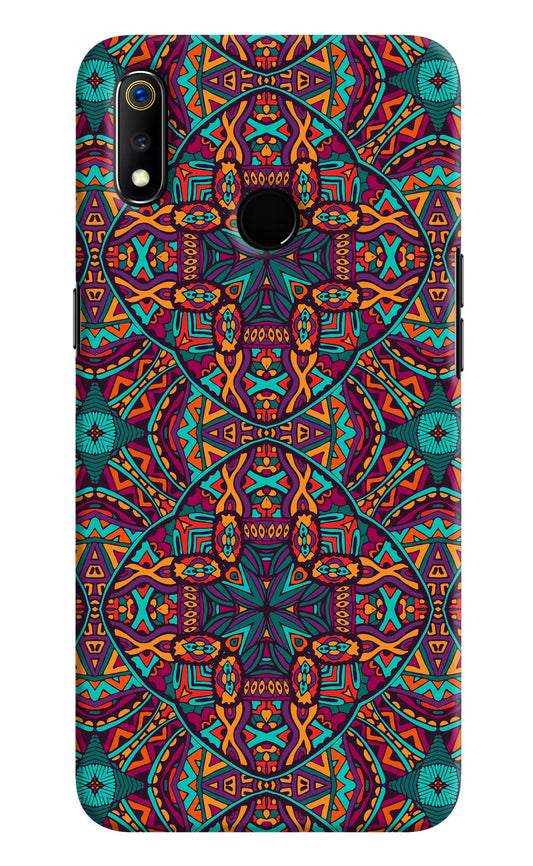 Colour Mandala Realme 3 Hard Case Back Cover by Casekaro