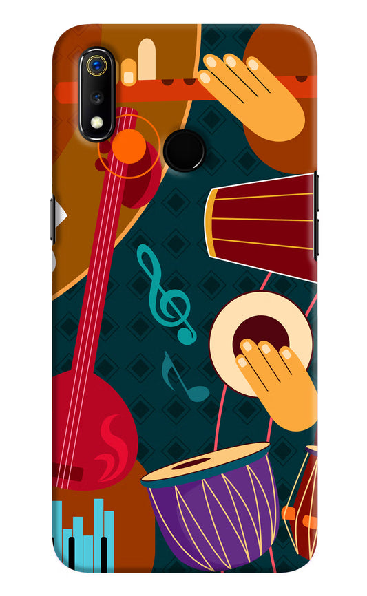 Music Instrument Realme 3 Hard Case Back Cover by Casekaro
