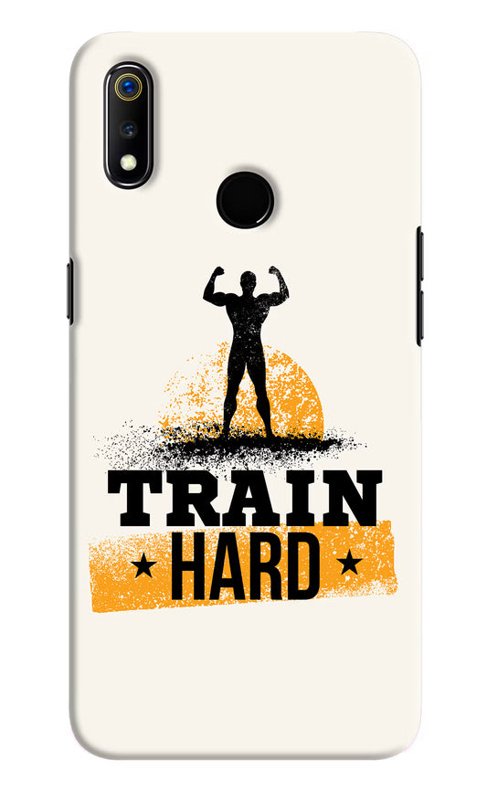 Train Hard Realme 3 Hard Case Back Cover by Casekaro