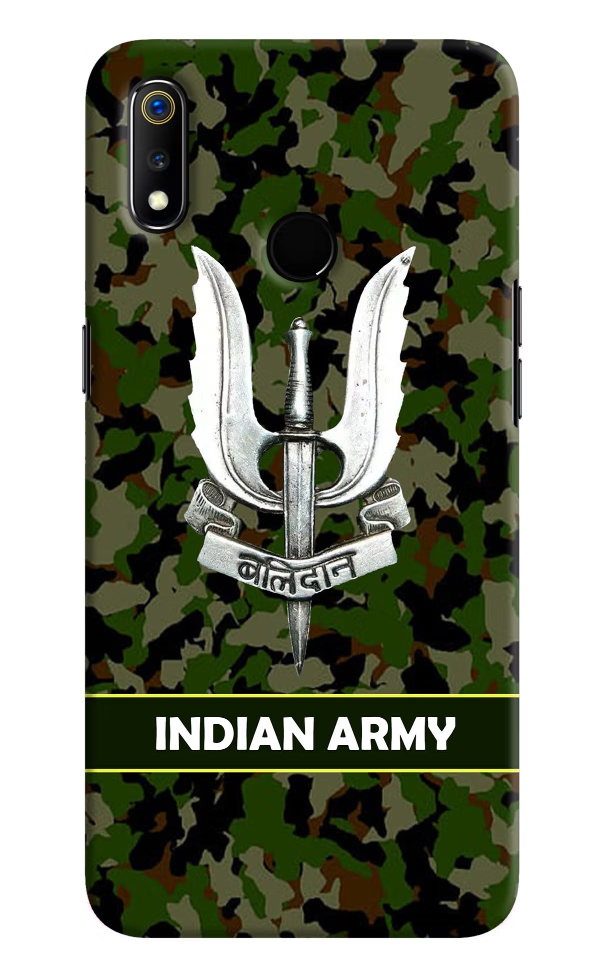 Balidan Indian Logo Realme 3 Hard Case Back Cover by Casekaro