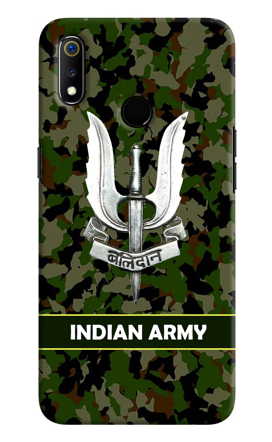 Balidan Indian Logo Realme 3 Back Cover, Hard case