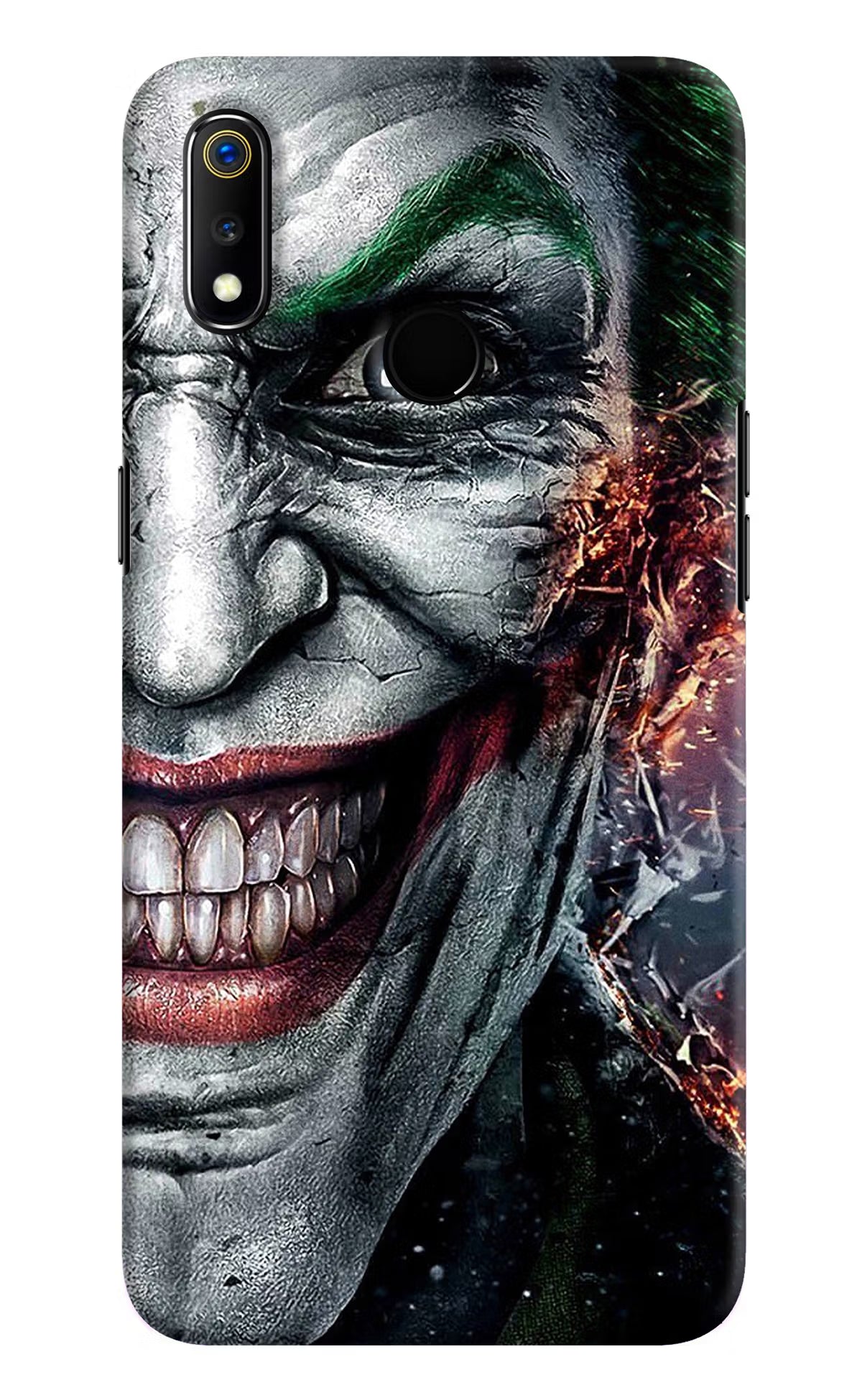 Joker Cam Realme 3 Hard Case Back Cover by Casekaro