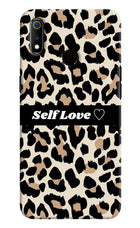 Leopard Print Self Love Realme 3 Hard Case Back Cover by Casekaro