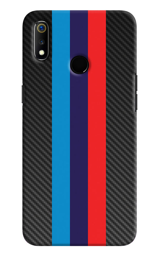 BMW Stripes Pattern Realme 3 Back Cover