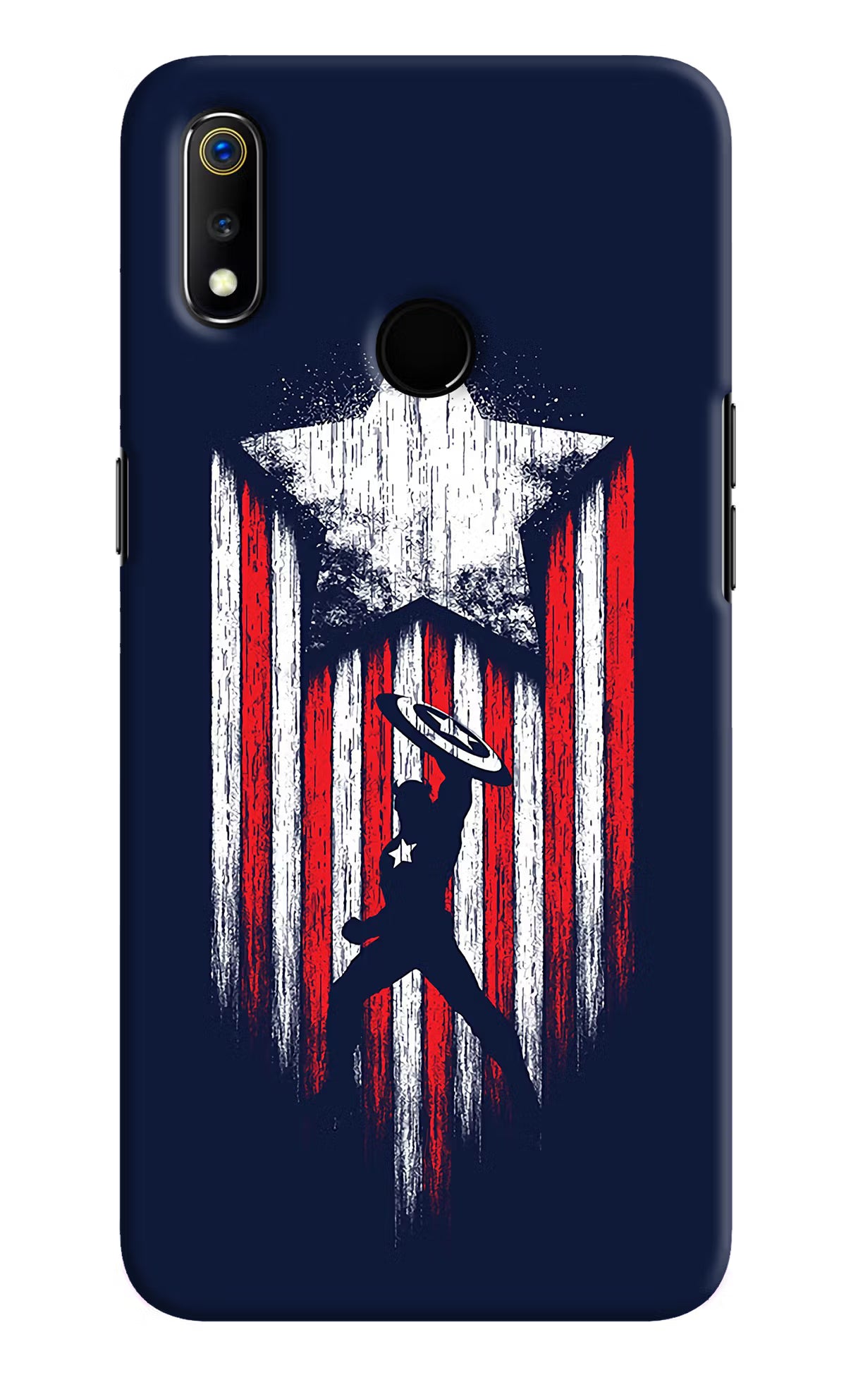 Captain America Marvel Art Realme 3 Hard Case Back Cover by Casekaro