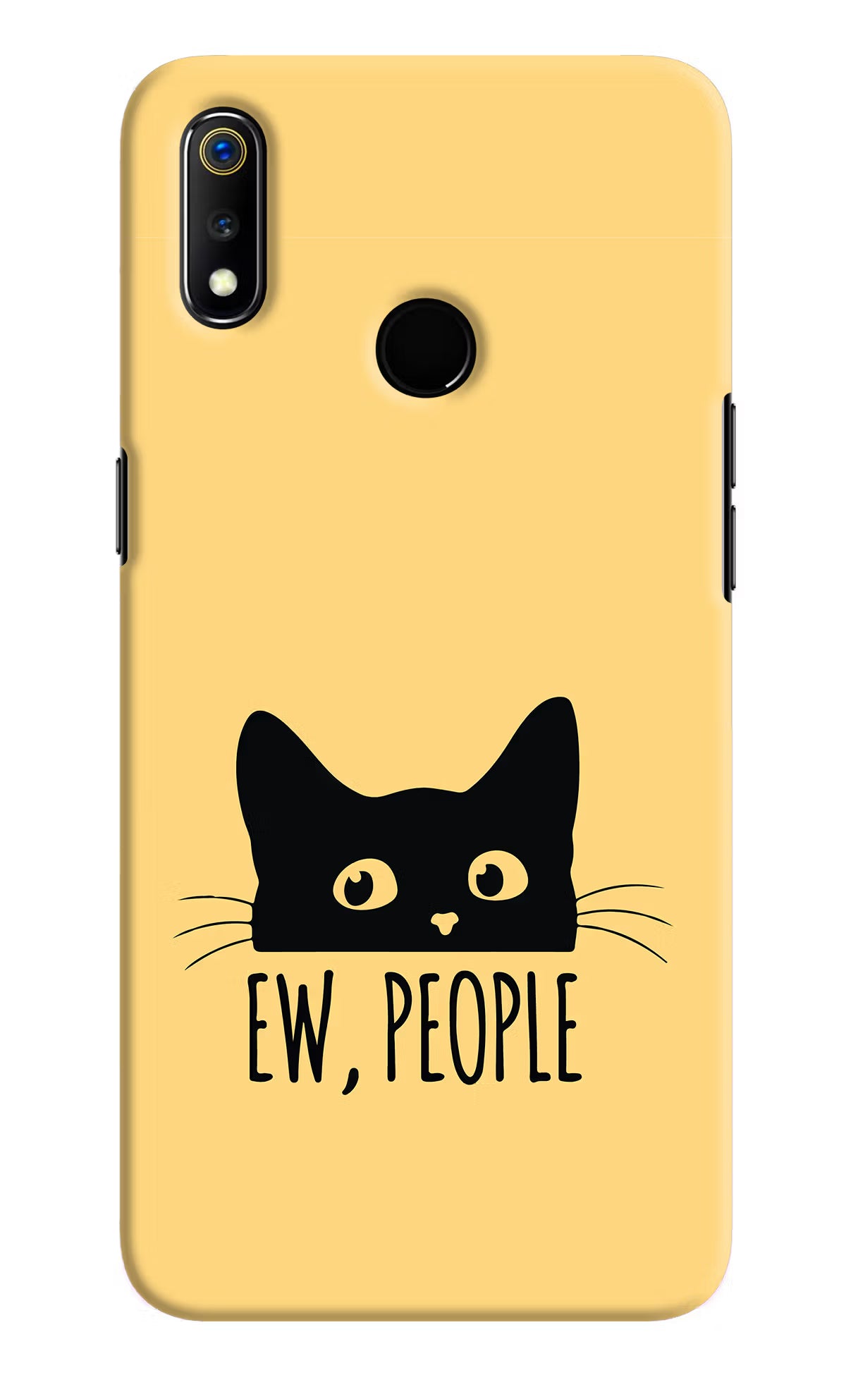 Ew People Catitude Realme 3 Hard Case Back Cover by Casekaro