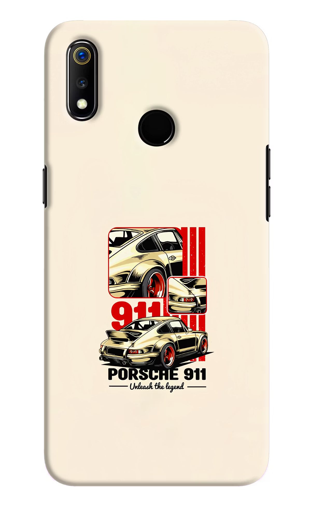Classic Porsche 911 Realme 3 Hard Case Back Cover by Casekaro