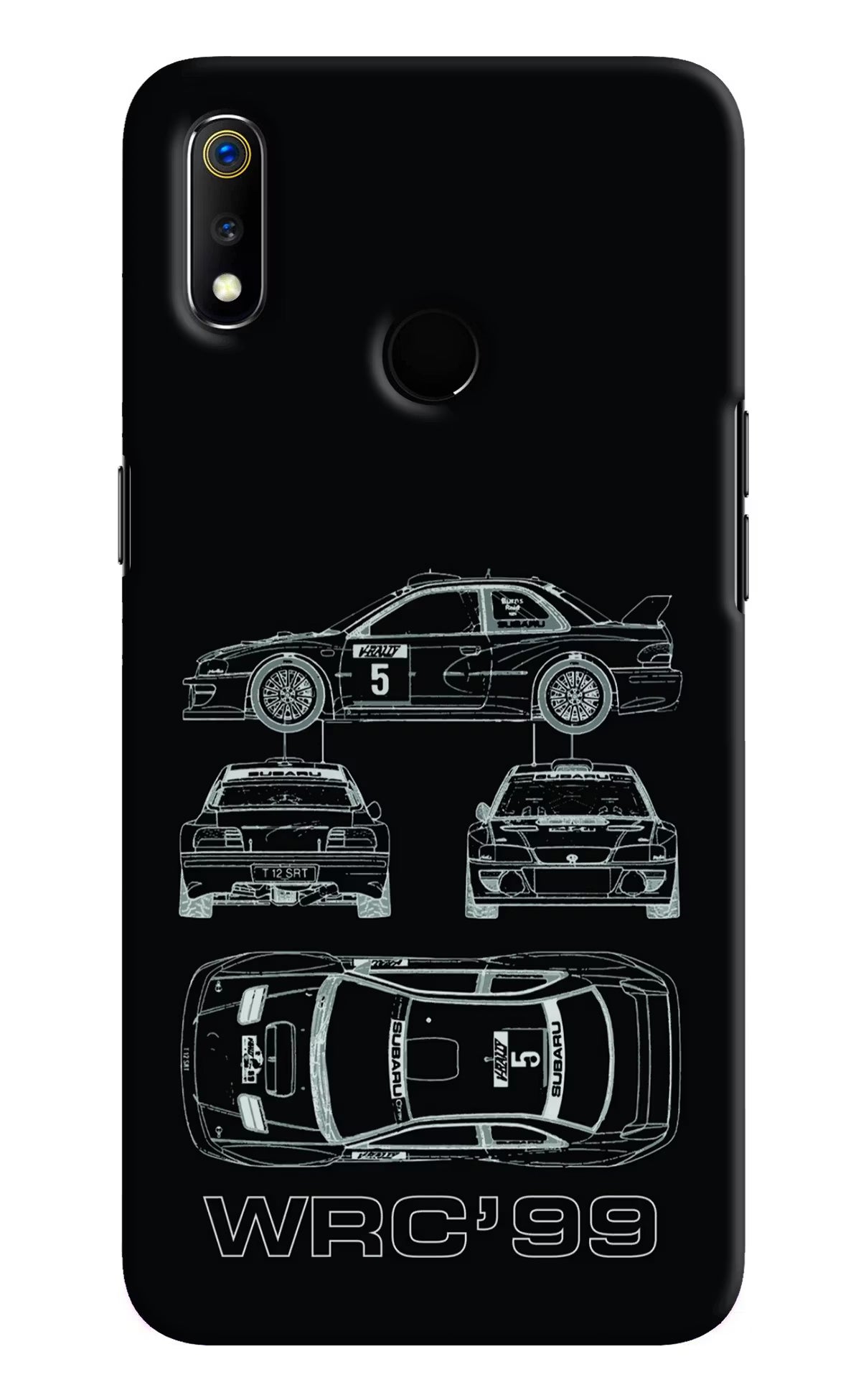 WRC'99 Realme 3 Hard Case Back Cover by Casekaro