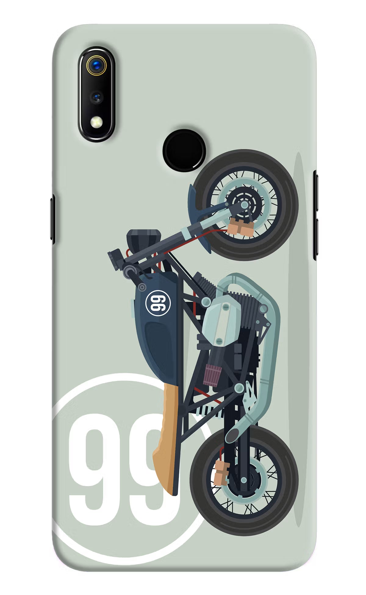 Classic Cafe Racer 99 Realme 3 Hard Case Back Cover by Casekaro