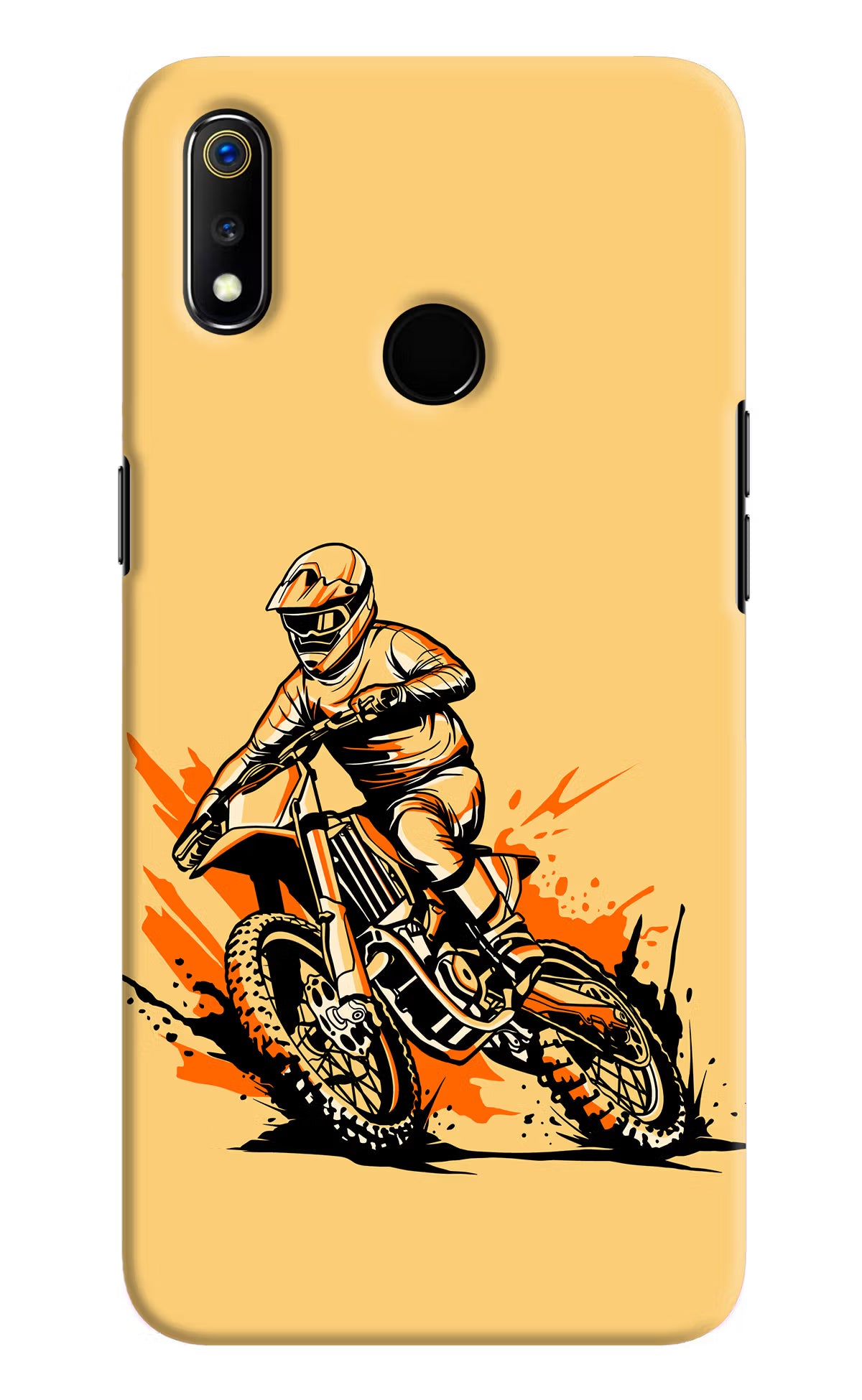 Off-Road Fury Realme 3 Hard Case Back Cover by Casekaro