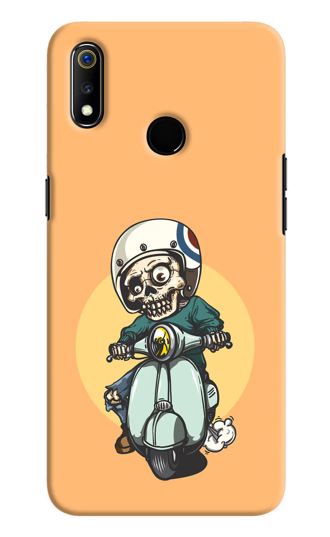 Undead Biker Realme 3 Hard Case Back Cover by Casekaro