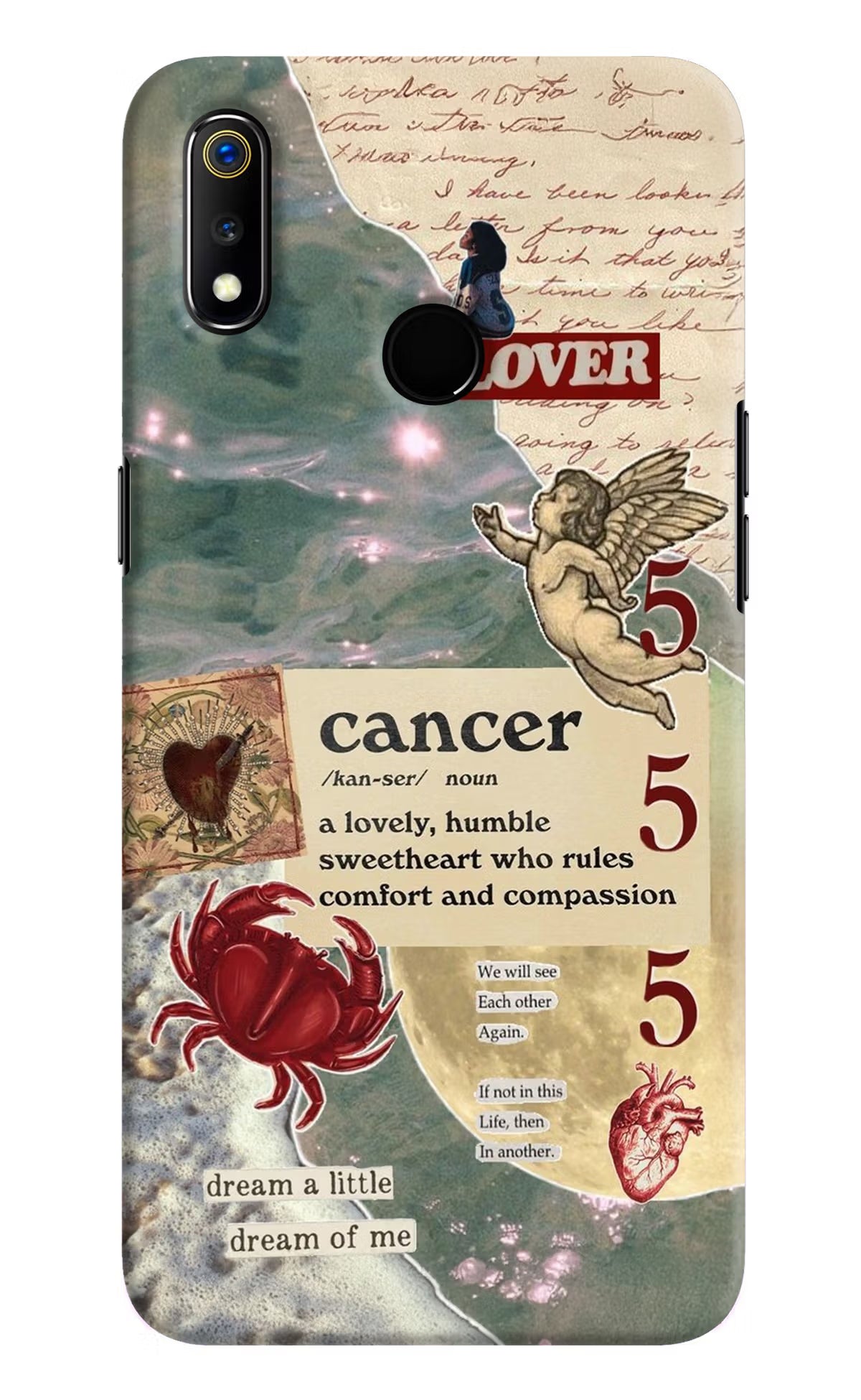 Cancer Zodiac Realme 3 Hard Case Back Cover by Casekaro