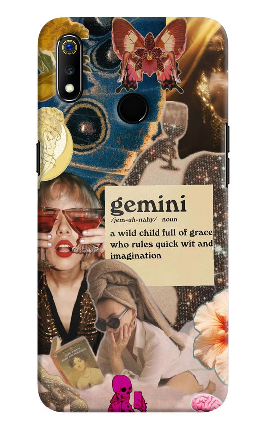 Gemini Zodiac Realme 3 Hard Case Back Cover by Casekaro