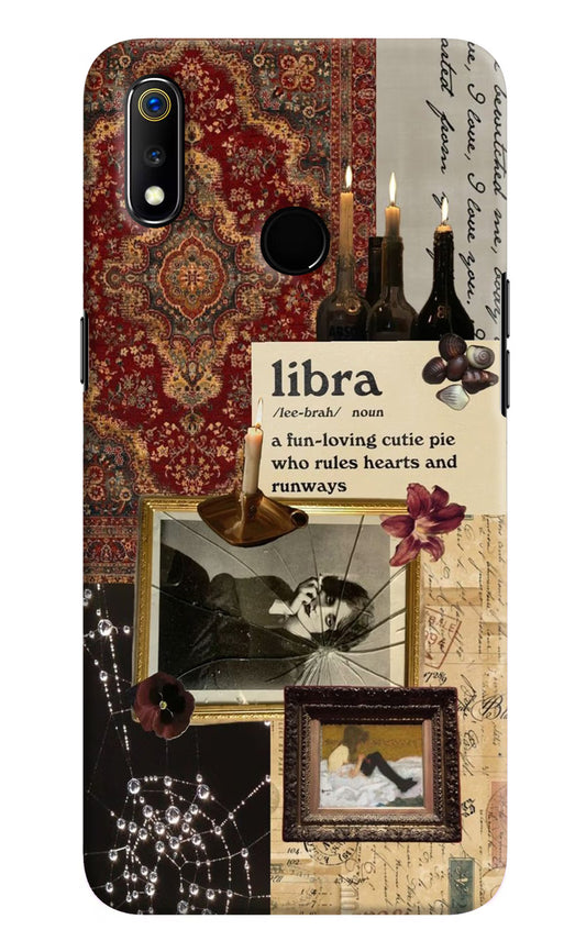Libra Zodiac Realme 3 Hard Case Back Cover by Casekaro