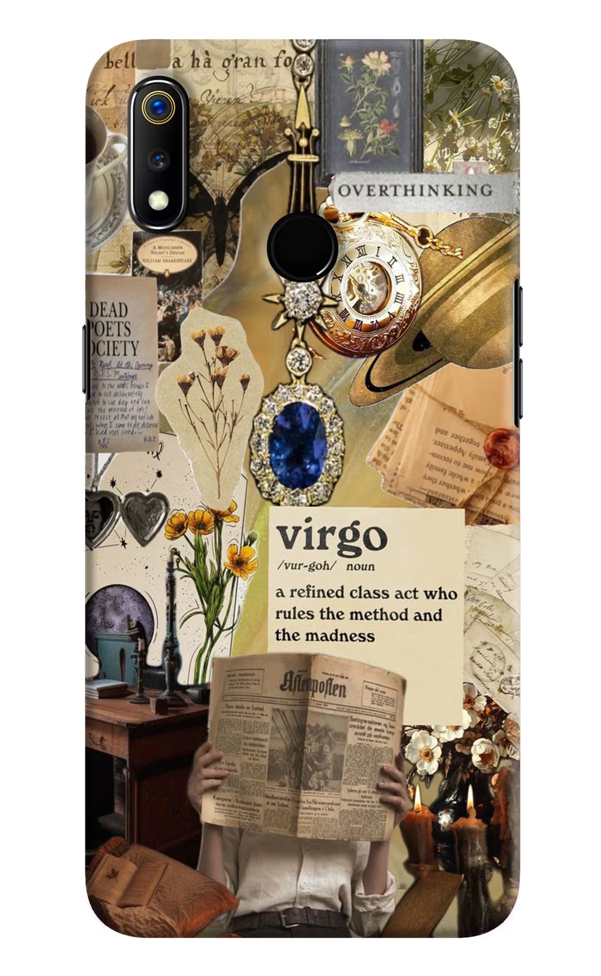 Virgo Zodiac Realme 3 Hard Case Back Cover by Casekaro