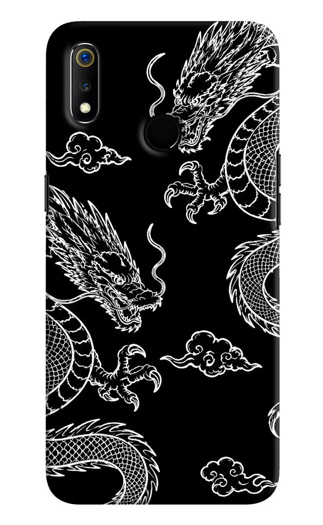 Twin Dragons Realme 3 Hard Case Back Cover by Casekaro