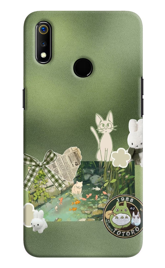 Aesthetic anime Realme 3 Back Cover
