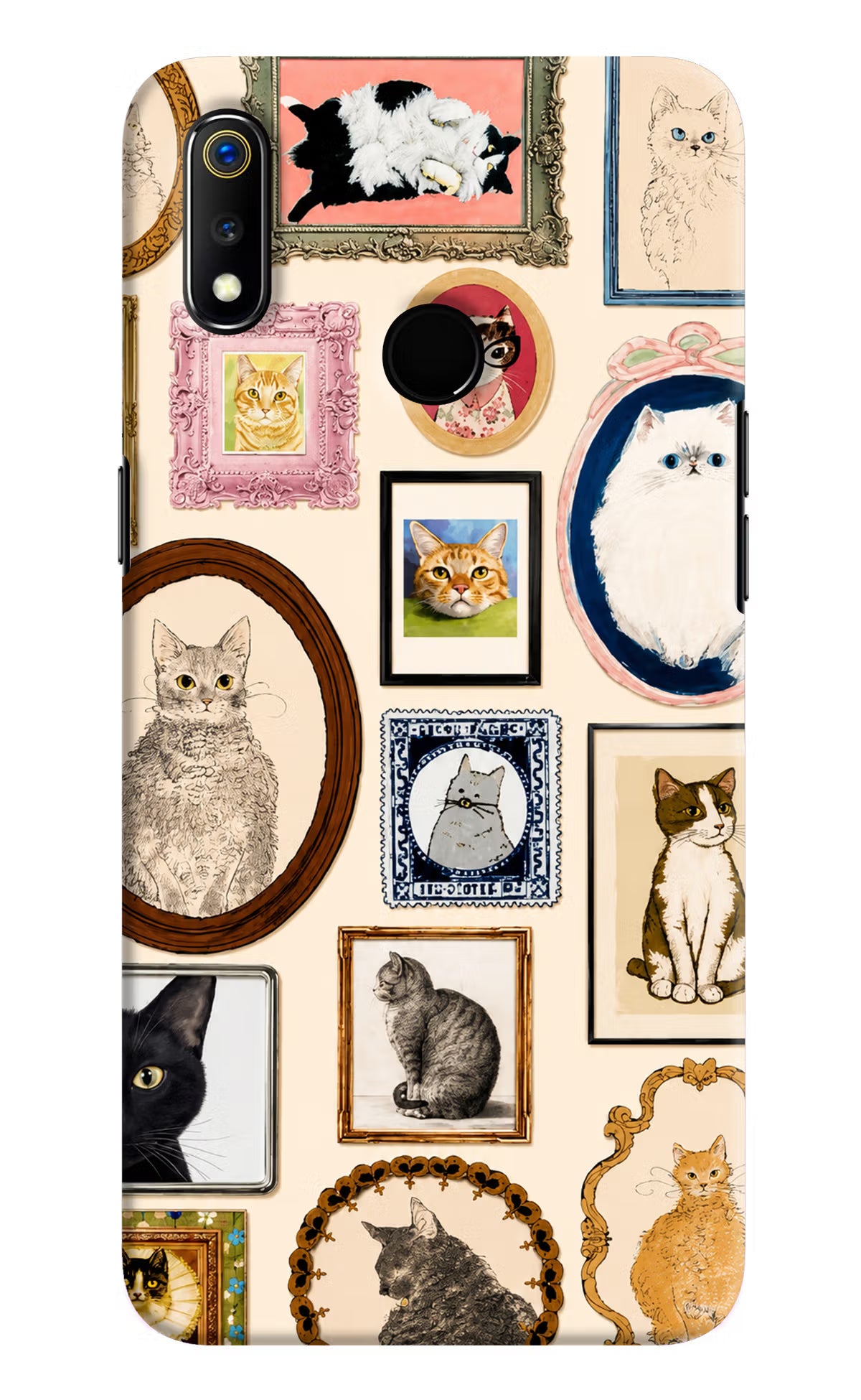 Mirror Cats Realme 3 Back Cover